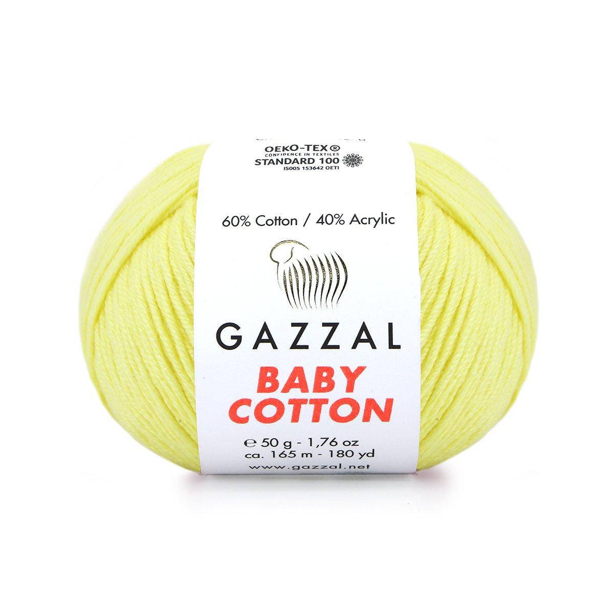 

Gazzal Baby Cotton - 3413 светло-желтый