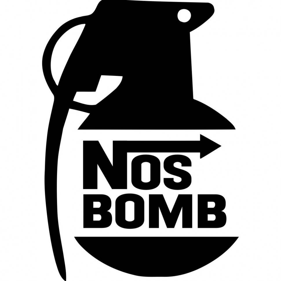 

Виниловая наклейка на автомобиль - Nos Bomb