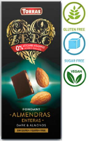 

Шоколад Torras ZERO Almendras 150 g