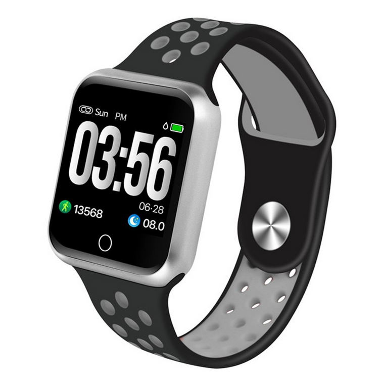 

Умные Смарт часы, фитнес браслет Smart Watch ZGPAX S226 чёрно серый