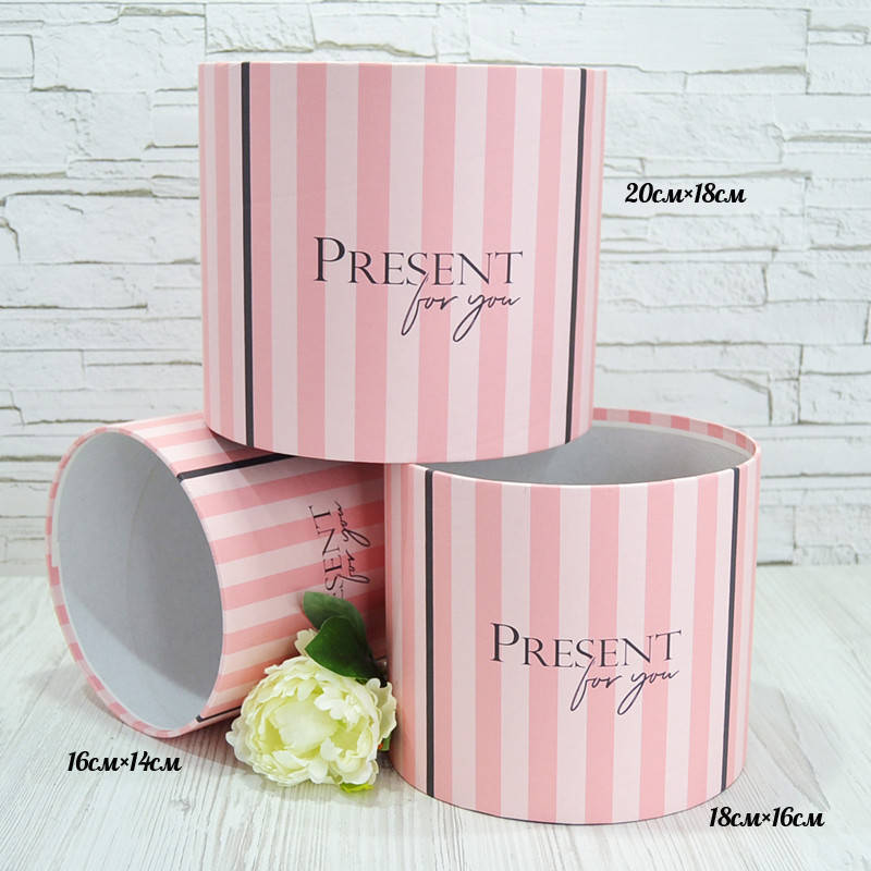 

Шляпная коробка без крышки Present for you 20*18см