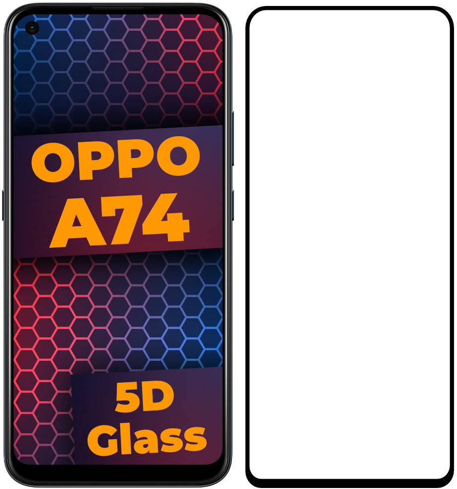 

5D стекло OPPO A74 (Защитное Full Glue)