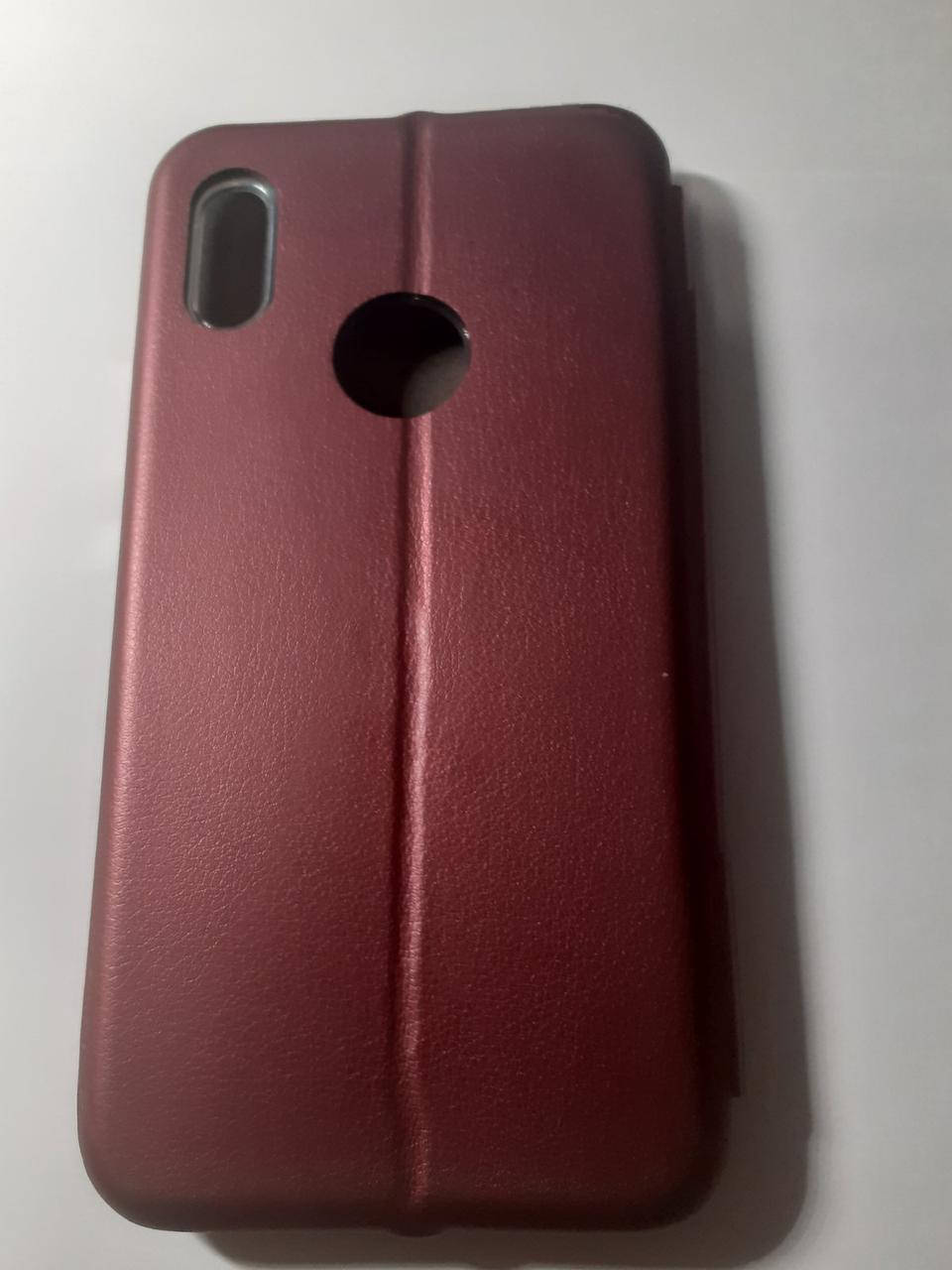 

Чехол книжка Xiaomi Redmi Note 5 бордовый \ Чехол книжка Ксиаоми Редми Нот 5 Про (магнитная есть отдел карты)
