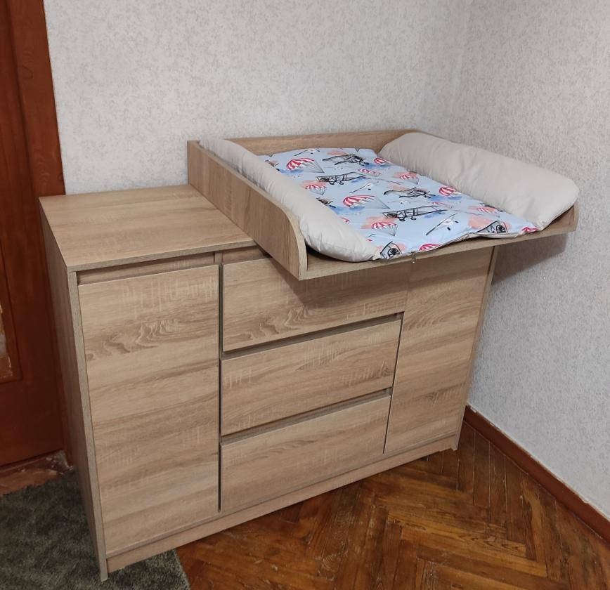 

Комод пеленальный( пеленатор) Ф3+2д дуб сонома