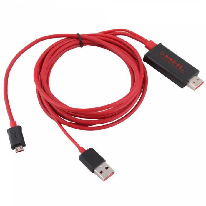 

MHL кабель USB, переходник с MicroUSB на HDMI, 1.8м