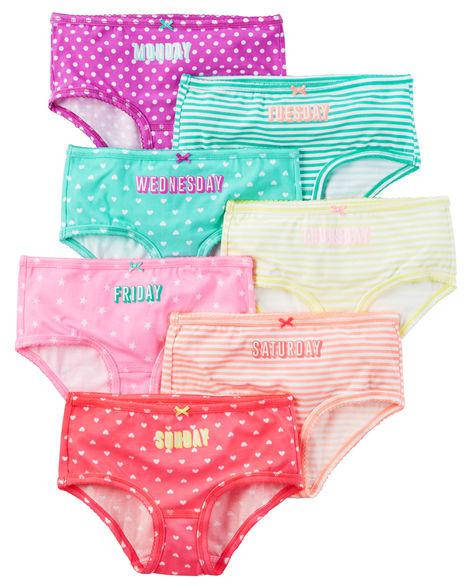 

Набор из 7 трусов Неделька Картерс 2-3 (12-16 кг), Разные цвета