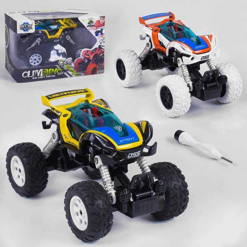 

Игрушка Джип KLX 600-52 инерция 4х4, отвертка, съемные детали, 2 цвета,