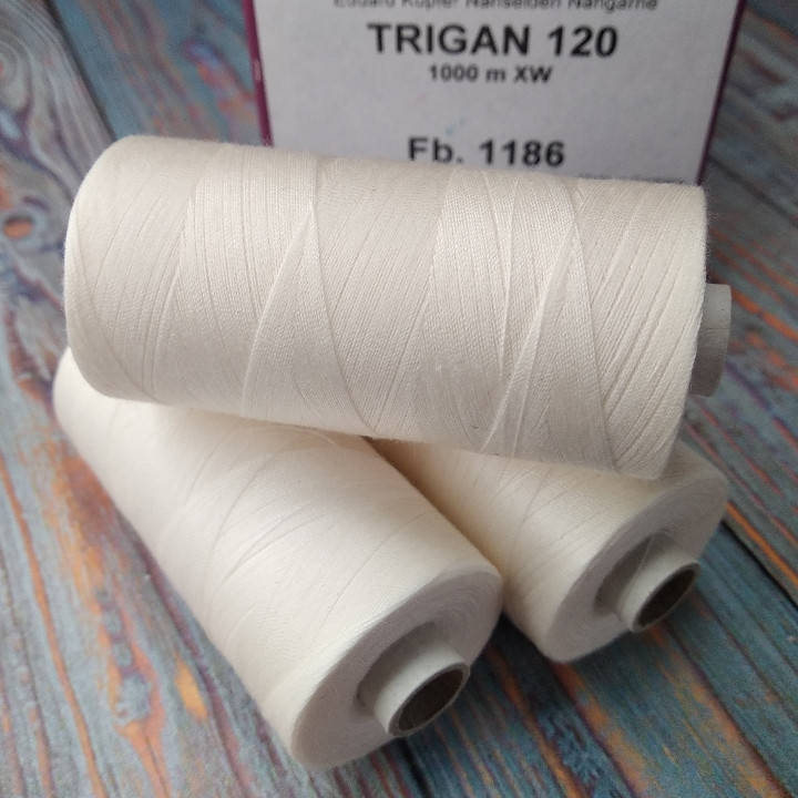 

Нитки Trigan Kupfer 120 молочный №1186 (1000м)