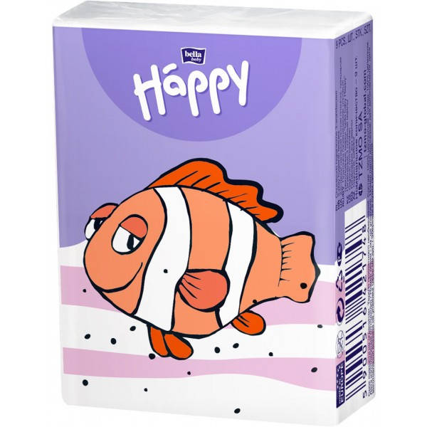 

Платочки бумажные Bella Baby Happy носовые трехслойные, 10 шт