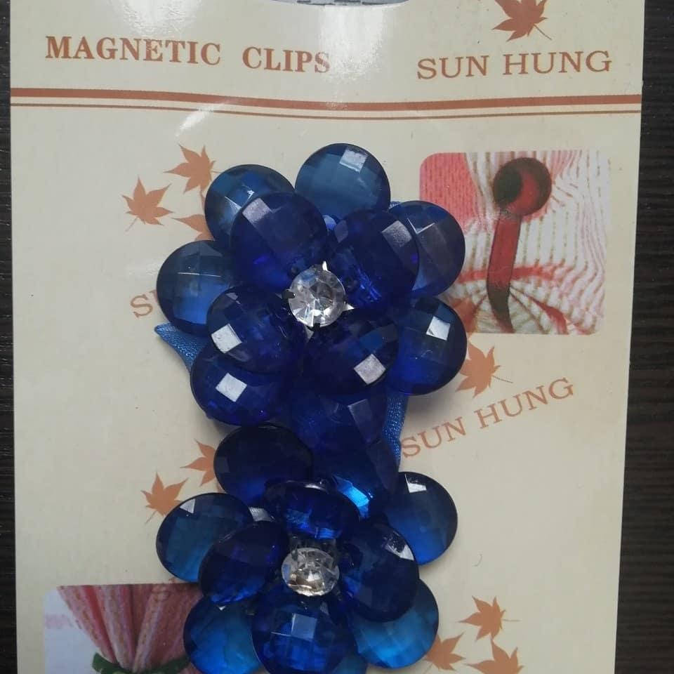 

Магниты для штор синие