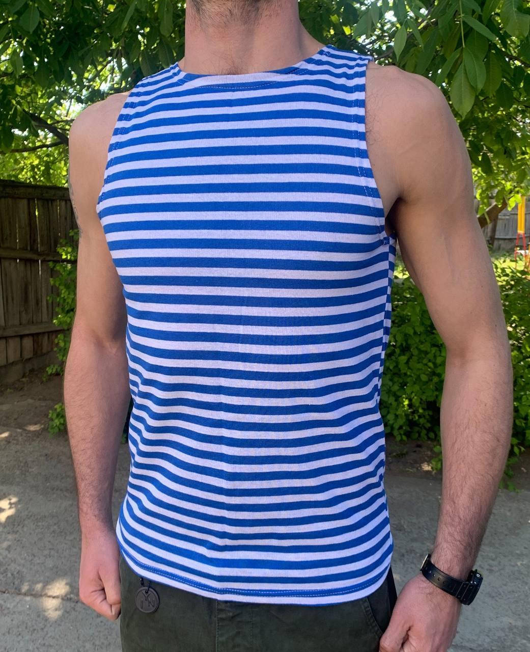 

Майка тельняшка Гоубая