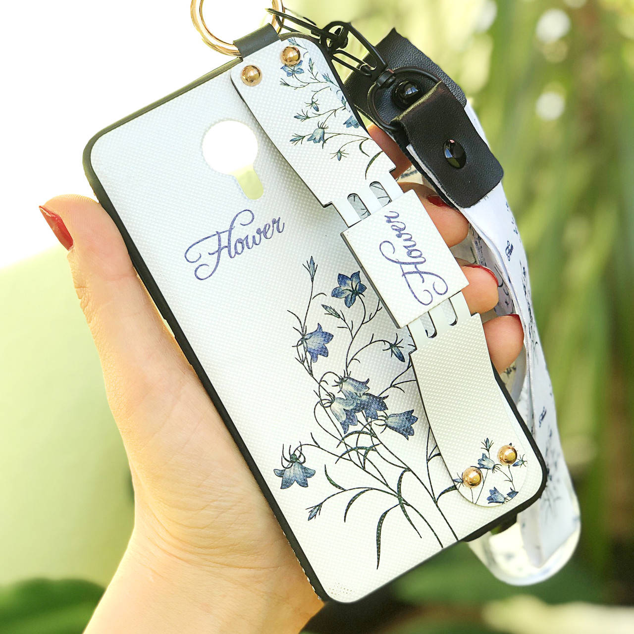 

Чехол Lanyard для Meizu M3 Note бампер с ремешком White