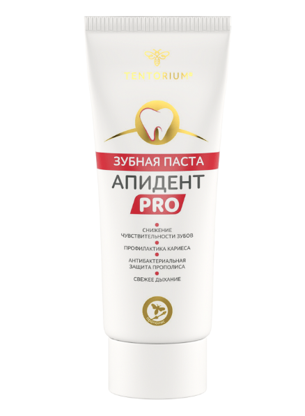 

Зубная паста Апидент с экстрактом прополиса и цветочной пыльцы (100г.) - лучшая чистка зубной поверхности.