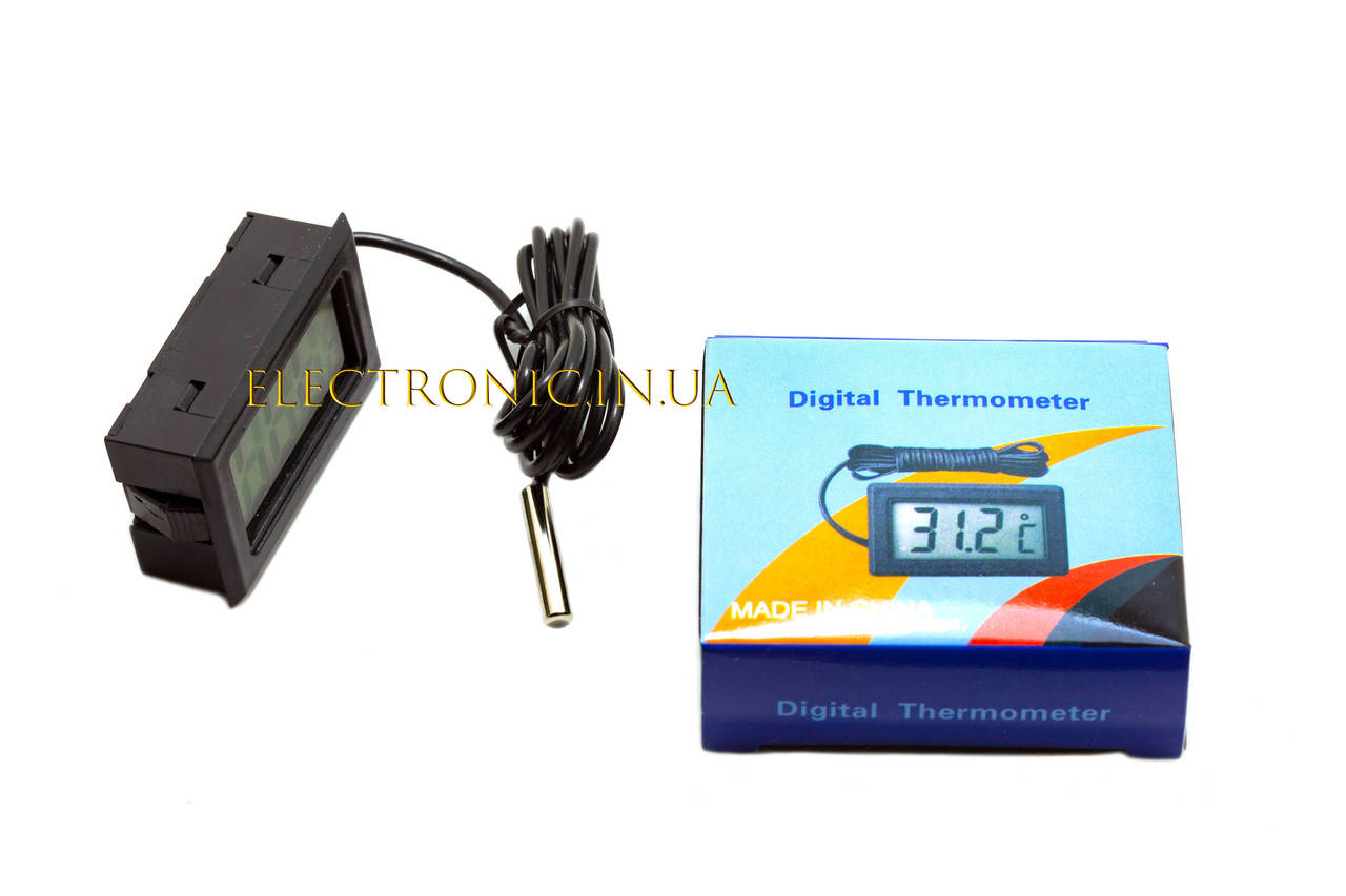 

Термометр цифровой TPM-10 (-50~+110*C) с выносным датчиком L=1м
