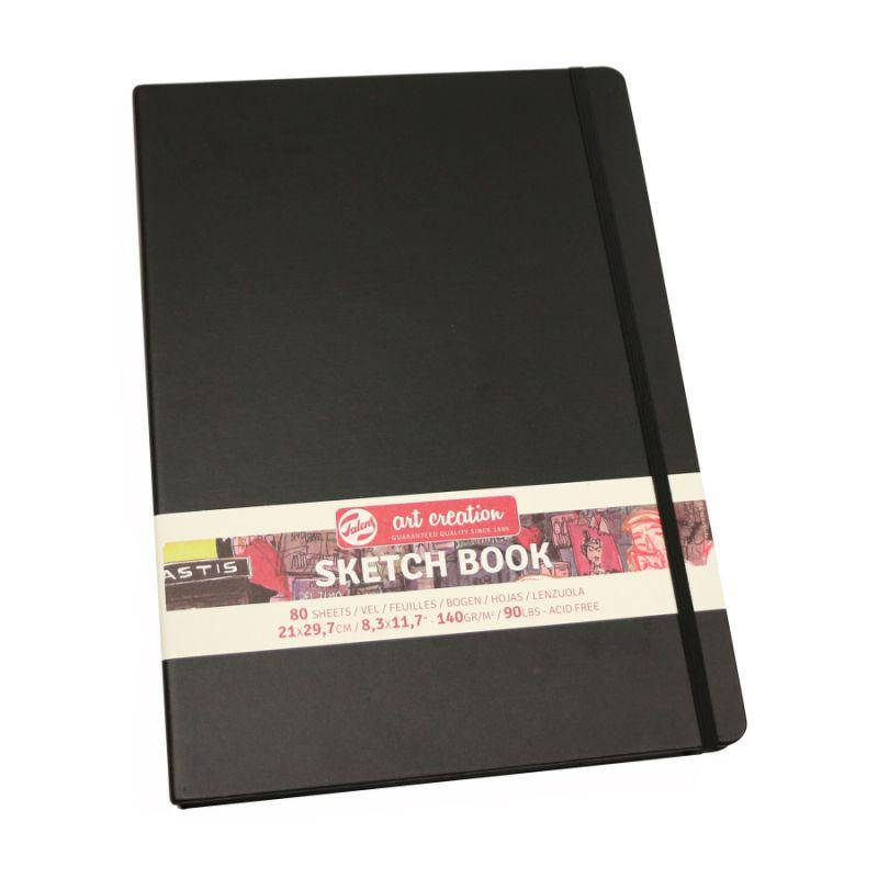 

Блокнот для графики Talens Art Creation 140г/м, 21х29,7см, 80л, черный, Royal Talens