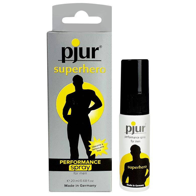 

Пролонгирующий спрей pjur Superhero Spray 20 мл, впитывается в кожу, натуральные компоненты
