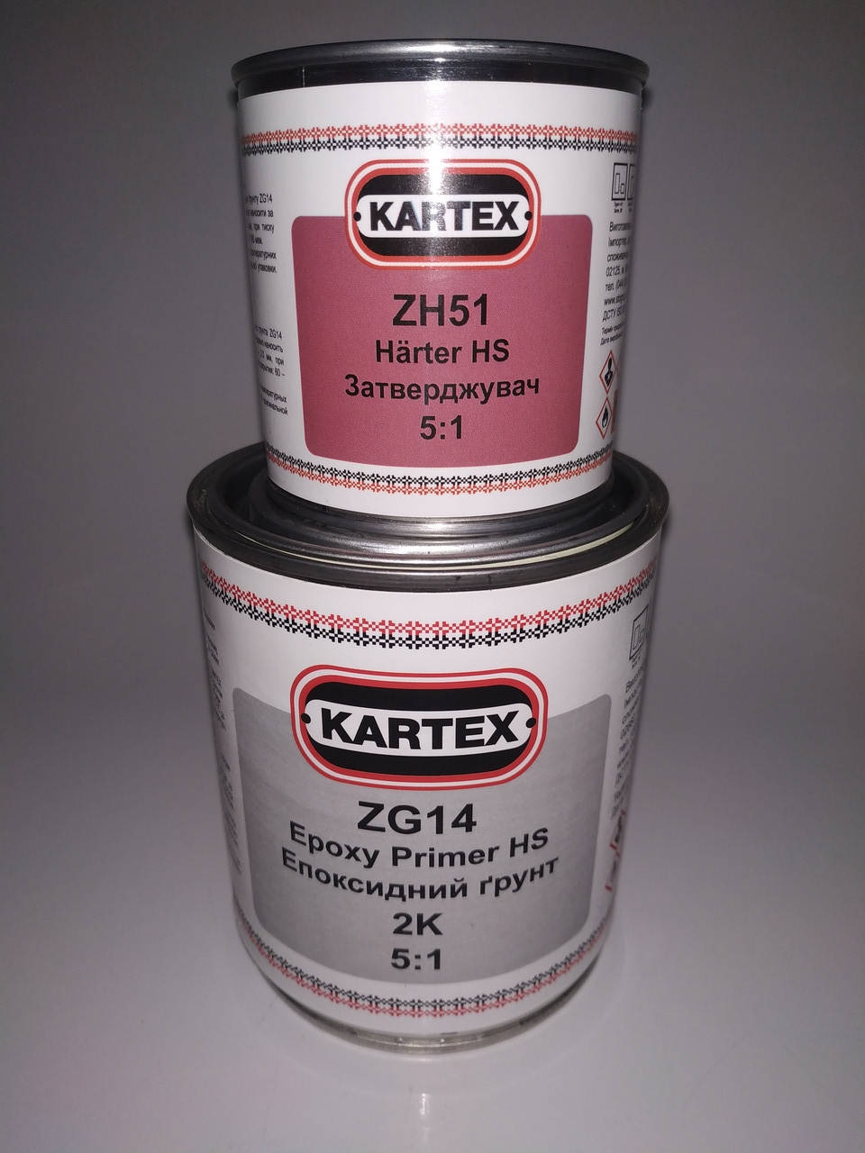 

KARTEX ZG14 2К 5+1 грунт эпоксидный HS 1кг +200гр. отвердитель