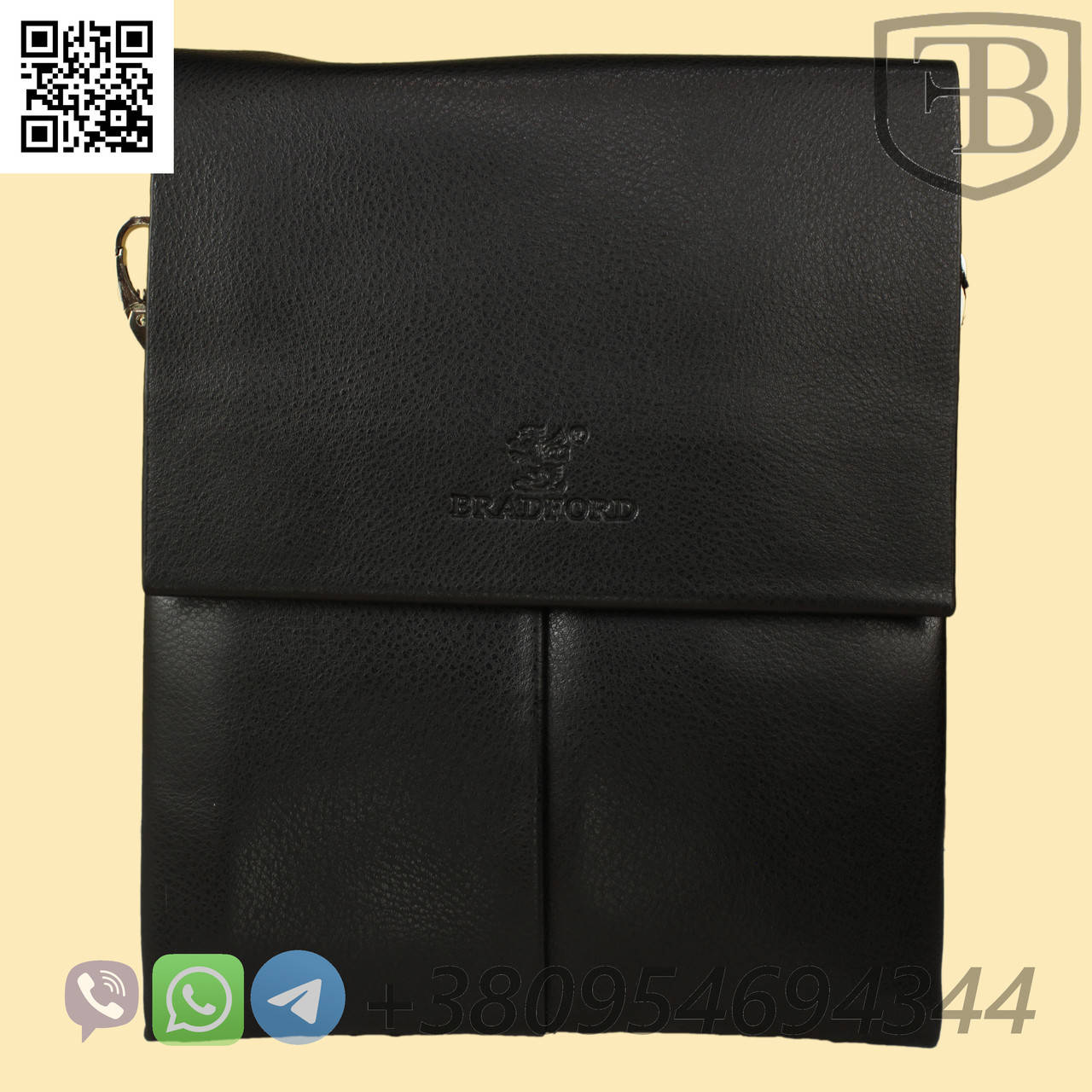 

Сумка bradford экокожа средняя 9904-2, Черный