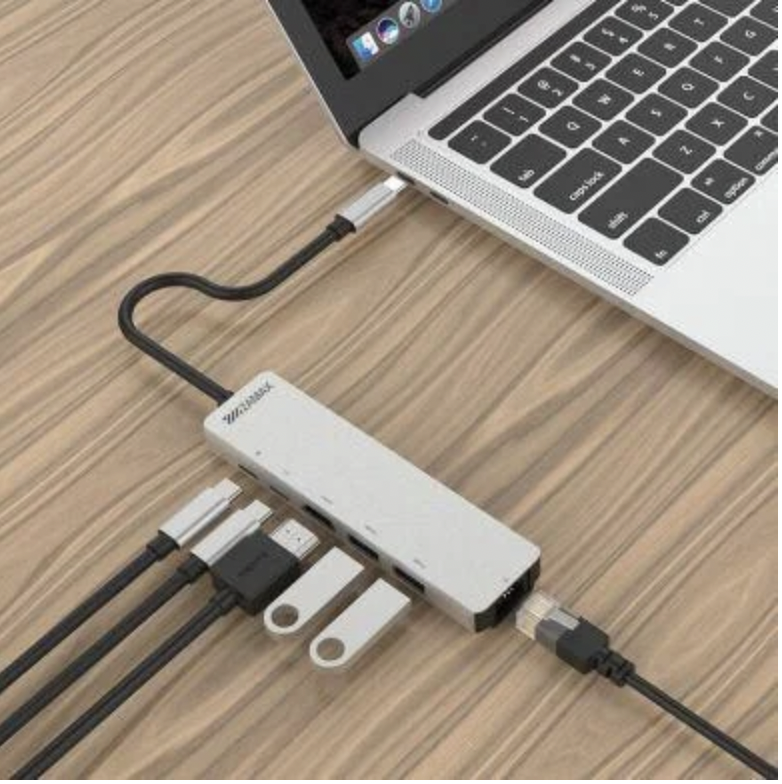 

Переходник концентратор USB-хаб 6 в 1 ZAMAX разветвитель Type C HUB to 4k хаб для MacBook