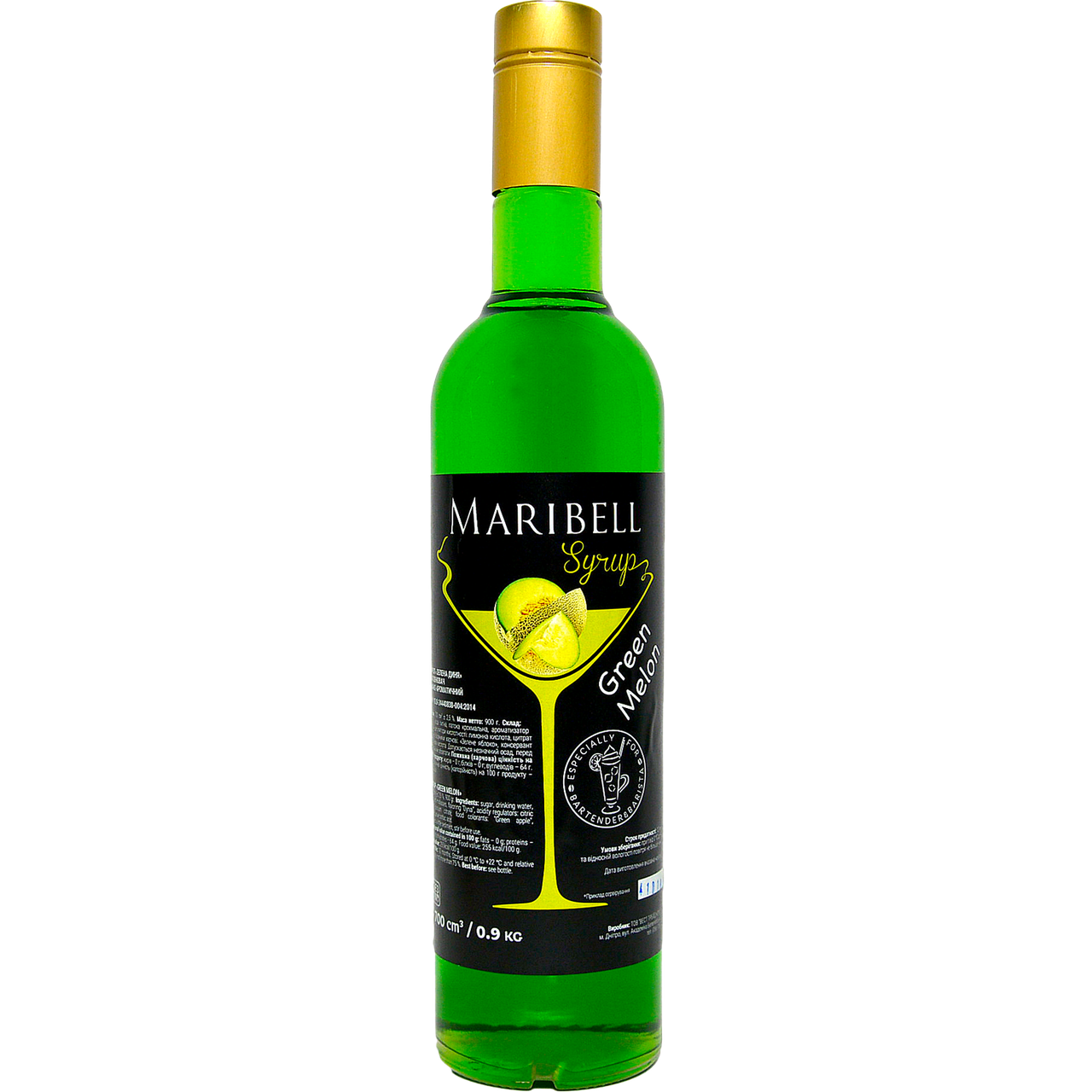 

Сироп «Зеленая дыня» коктейльный MARIBELL 700 мл