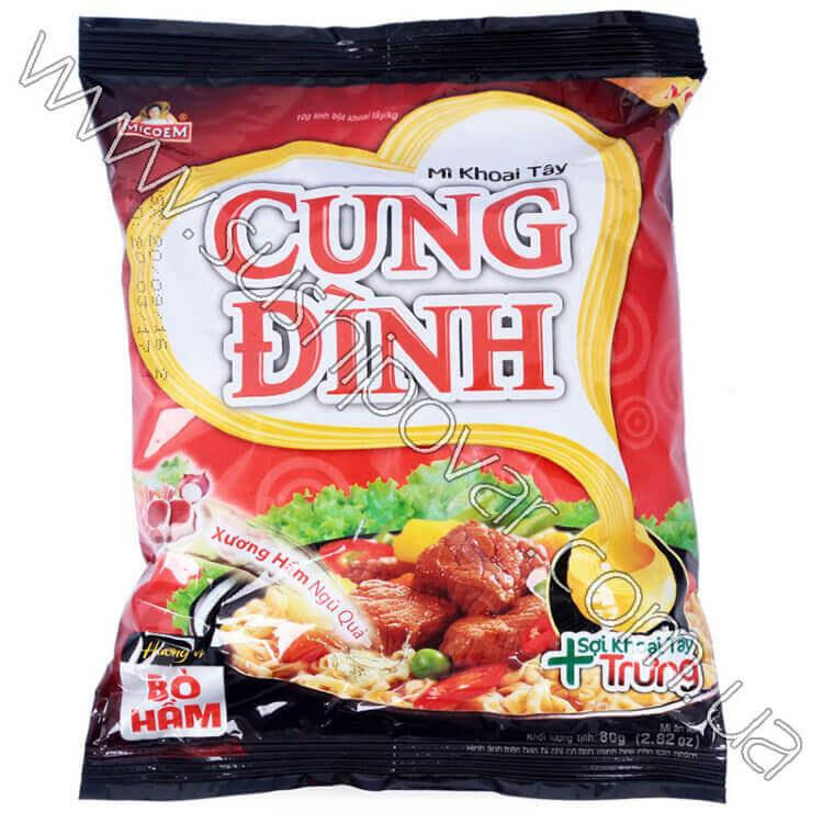 

Вермішель швидкого приготування CUNG DINH з яловичиною Micoem 80г