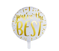 

Фольгированный шарик КНР 18" (45 см) Круг You are the BEST, Разные цвета