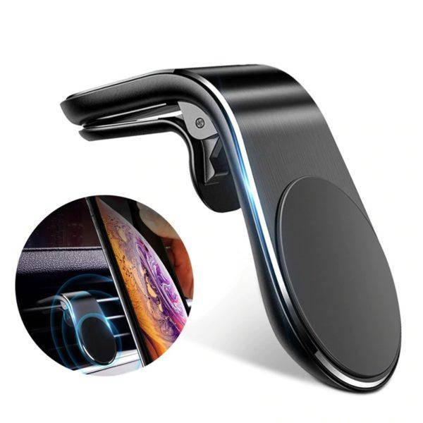

Автомобильный магнитный держатель Magnetic Car Holder L-103, Серебристый