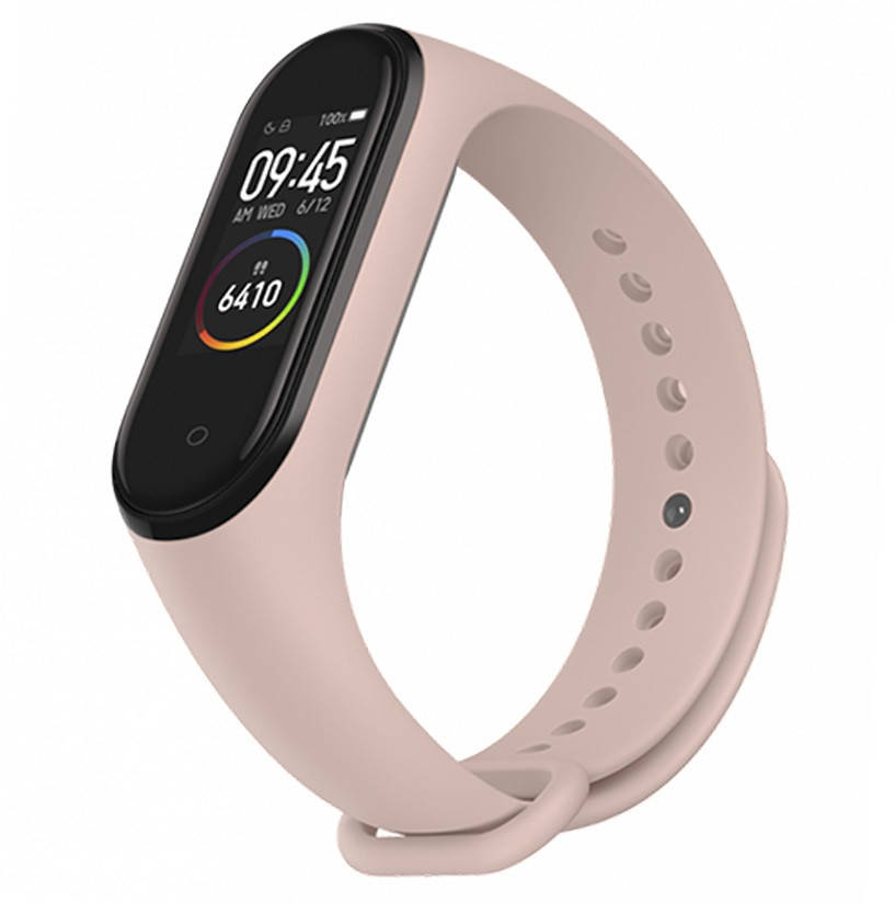 

Ремешок mi band 4 ремешок к браслету Mi Band 3 силиконовый светло-розовый