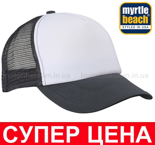 

Кепка Тракер Унисекс Цвет Белый/Графит MB070-WGR