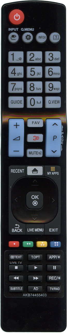

Пульт для телевизора LG AKB74455403