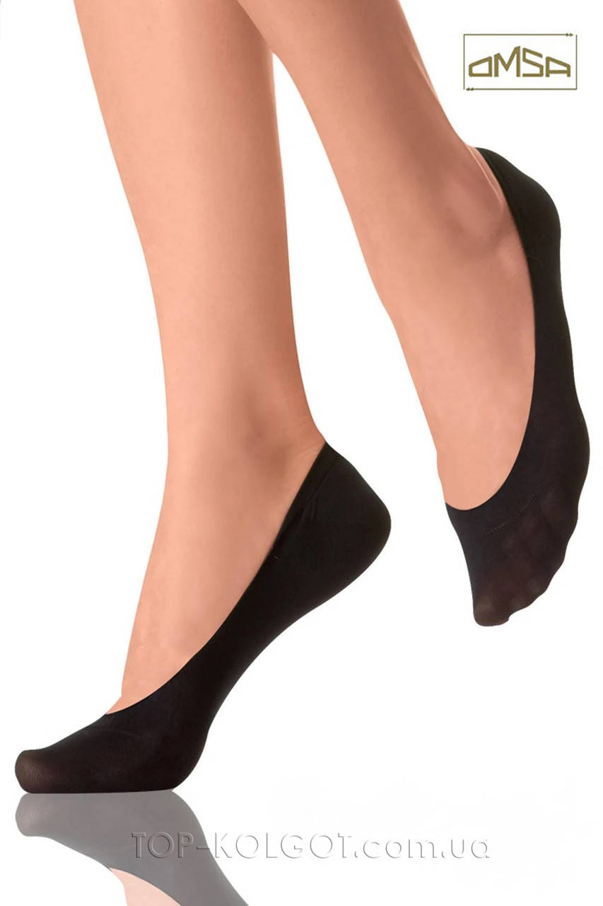 

Подследники хлопковые OMSA Salvapiede Cotone Touch (2 пары) S/M(35-38), NERO (черный)
