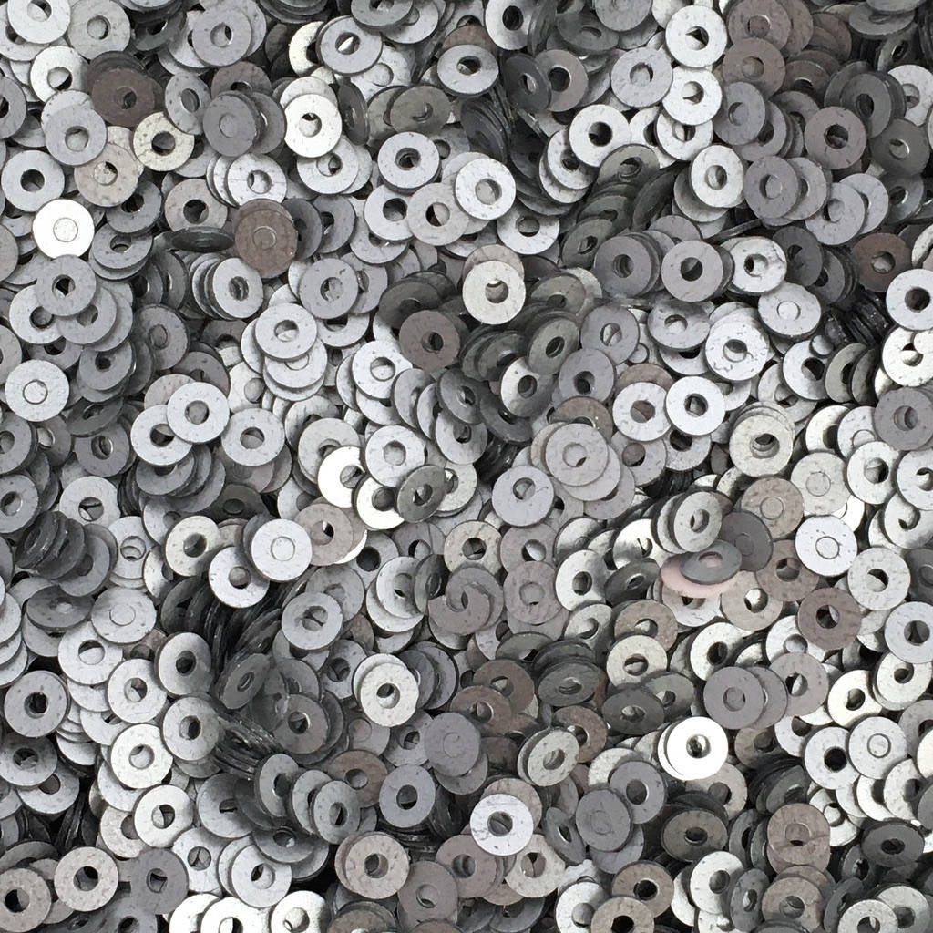 

Пайетки Індія 3 мм. Кругла плоска. Світло-сірий (металік матовий) 5 гр.