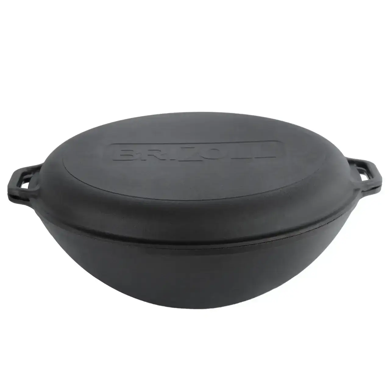 

Чугунный казан WOK с крышкой-сковородой, 8 л Brizoll, Бризол W36-3