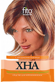 

Хна для волос иранская бесцветная с пшеницей 25 г. Фитокосметик