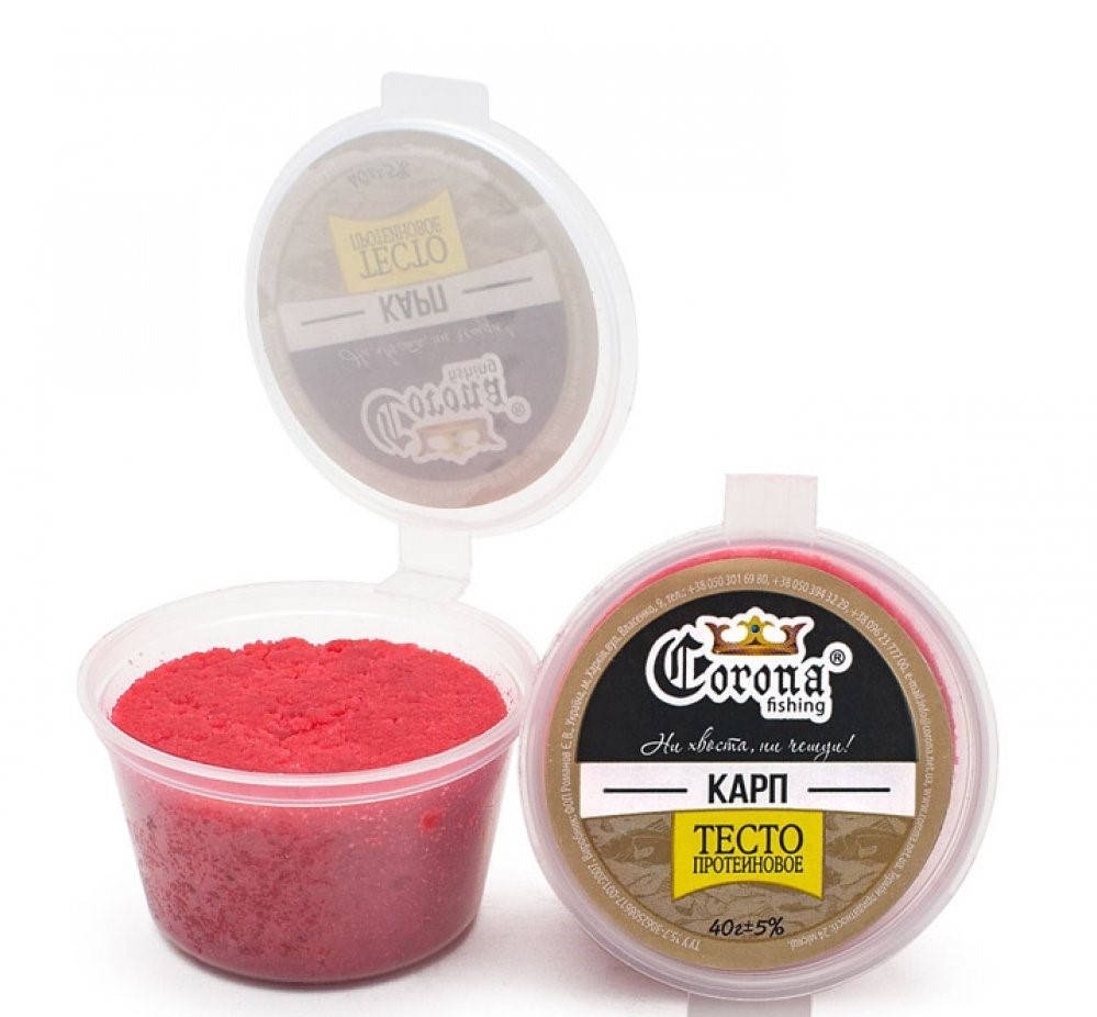 

Тесто протеиновое "Corona" 40г Карп