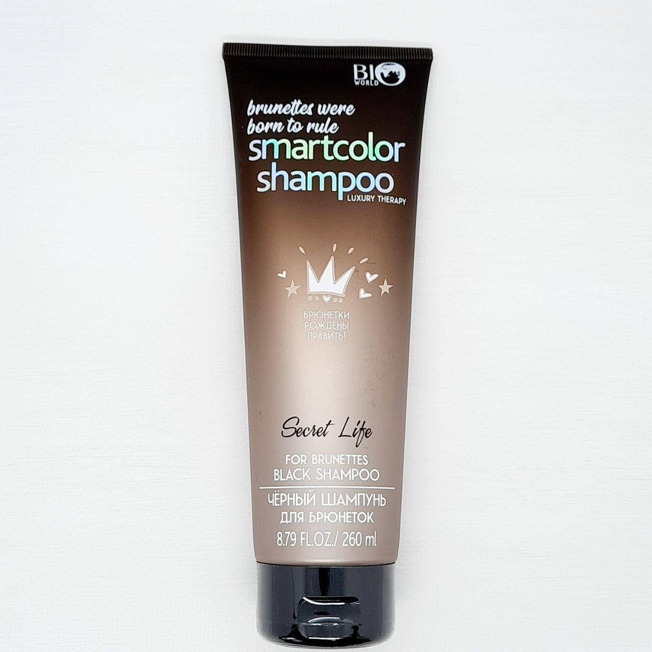 

Черный шампунь для брюнеток Bio World Luxury Therapy Smartcolor Black Shampoo (260 мл)
