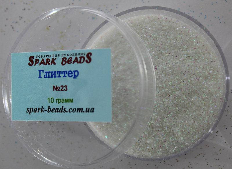 

Глиттер (блестки), цвет - белый, хамелеон, крупный