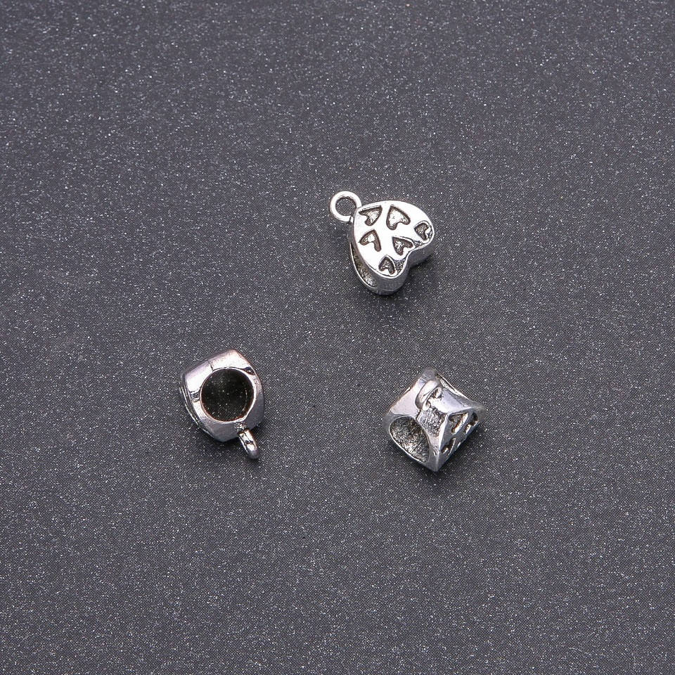 

Фурнитура Бейл держатель Сердце d-12х8х7мм dотв-я-5.1мм фасовка 20гр. +- 15шт.