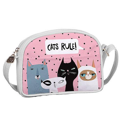 

Сумка для подростков Junior girl Коты Cats rule! (SDG_18A003_WH)