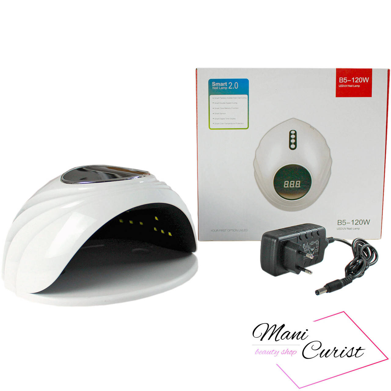 

Лампа для маникюра SUN B5 120W Белая, Белый