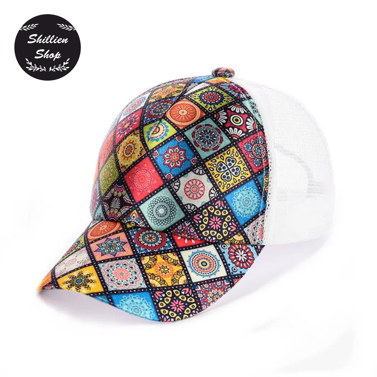 

● Летняя кепка бейсболка с сеткой - Мандалы ●, Разные цвета