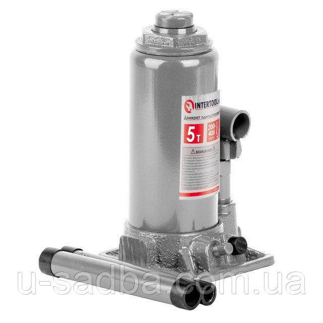 

Домкрат "столбик" одноштоковый 5т, в пластиковом кейсе INTERTOOL GT0053