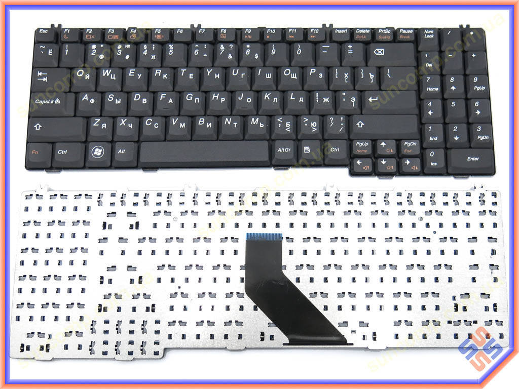 

Клавиатура для LENOVO IdeaPad G550, G555, B550, B560, B565, V560, V565 ( RU Black )., Черный