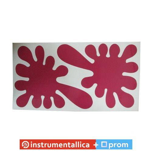 

Наклейка Клякса большая красная (2 шт/комплект) цена за комплект 30 х 16см, Красный