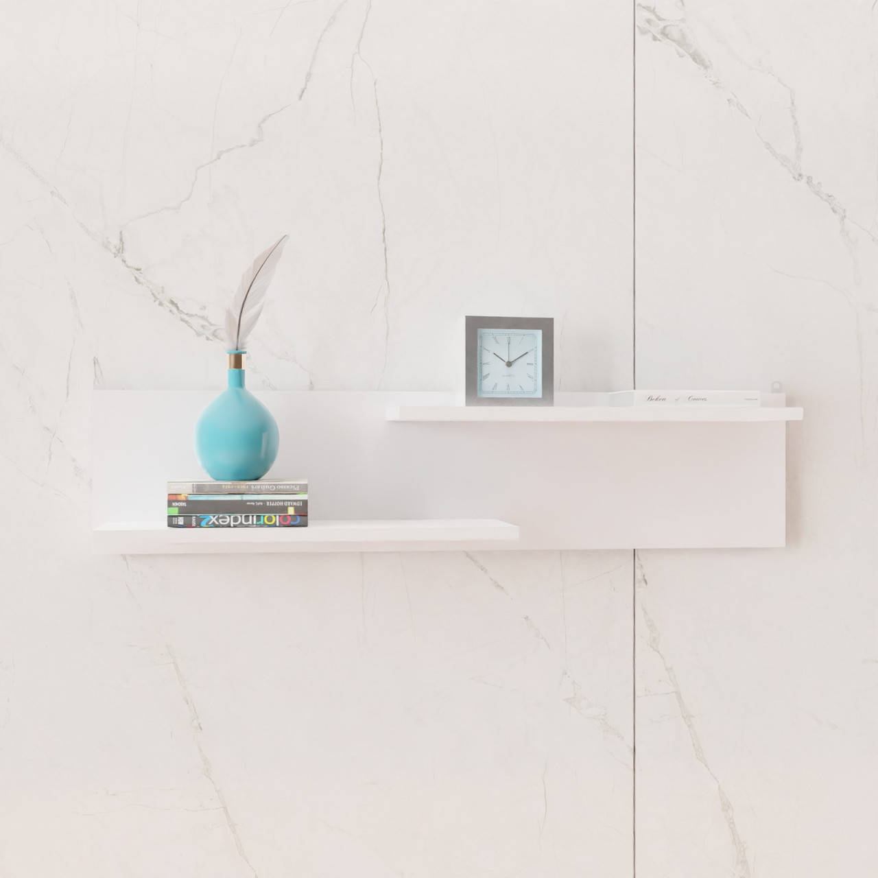 

Полка настенная Париж Ш1100*В250*Г216 Белая, Белый