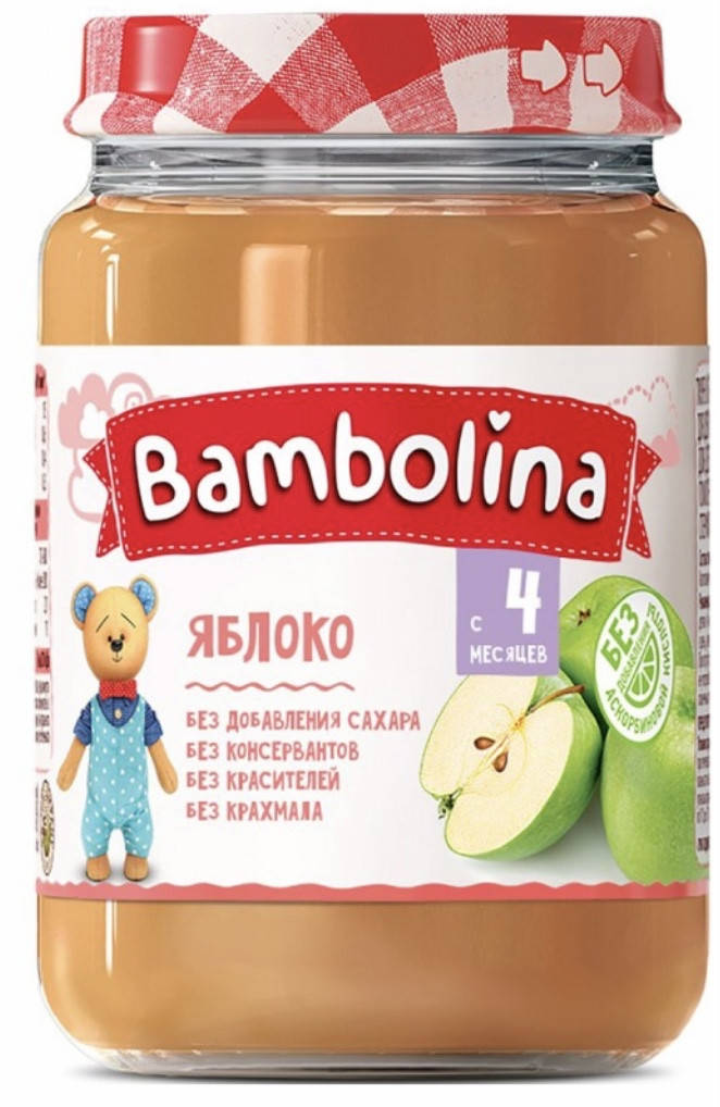 

Фруктовое пюре Яблоко Bambolina (Бамболина) с 4 месяцев 190г
