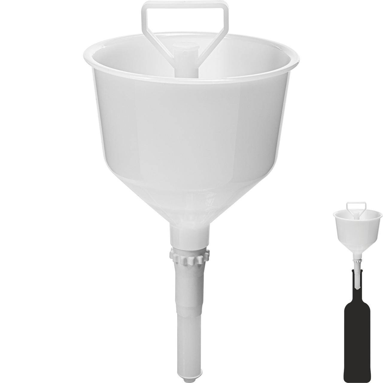 

Пластиковая воронка с ситечком и крючком 12,5см Browin 350001