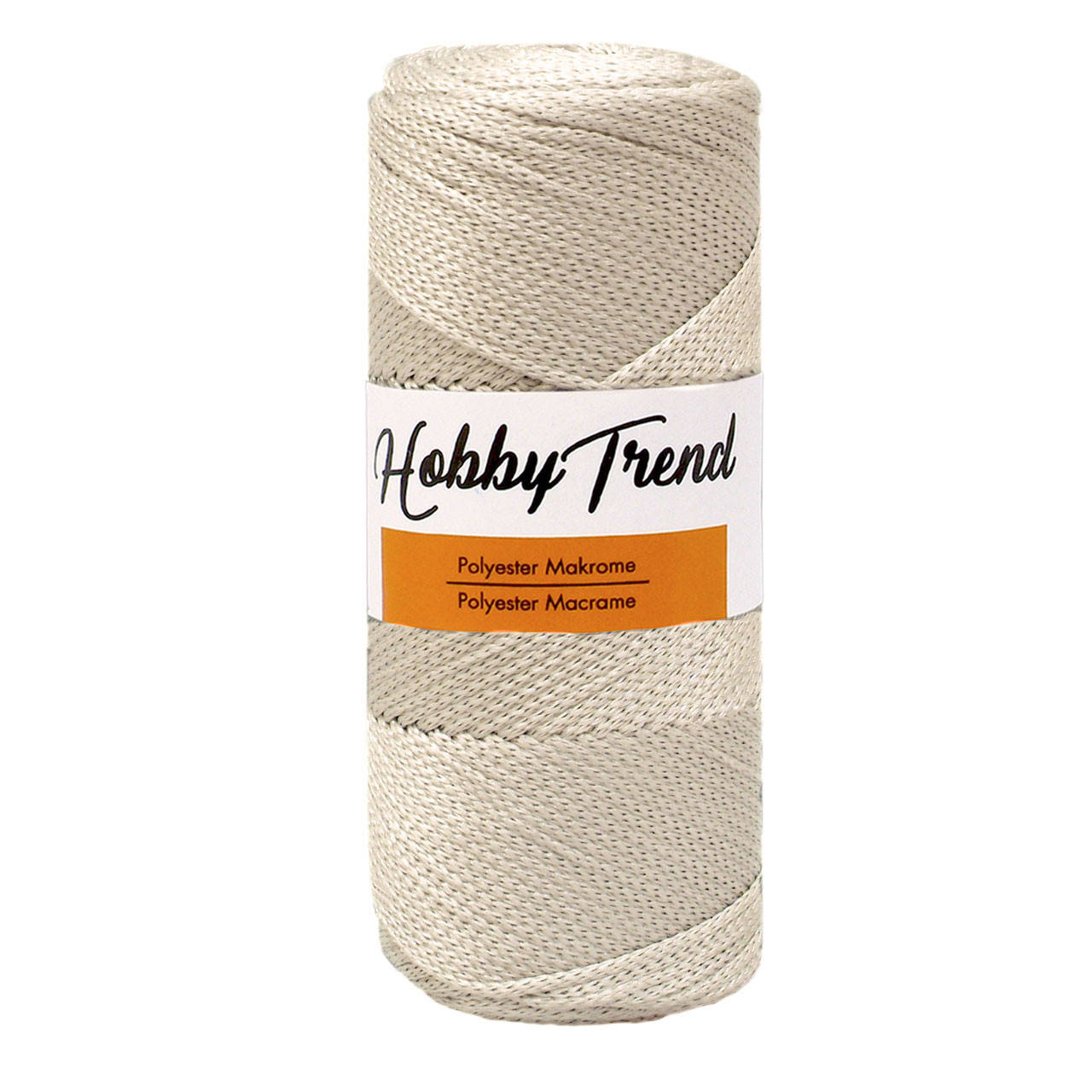 

Полипропиленовый шнур Макраме Hobby Trend. Жемчужный. 200г, 230м, 2-3 мм