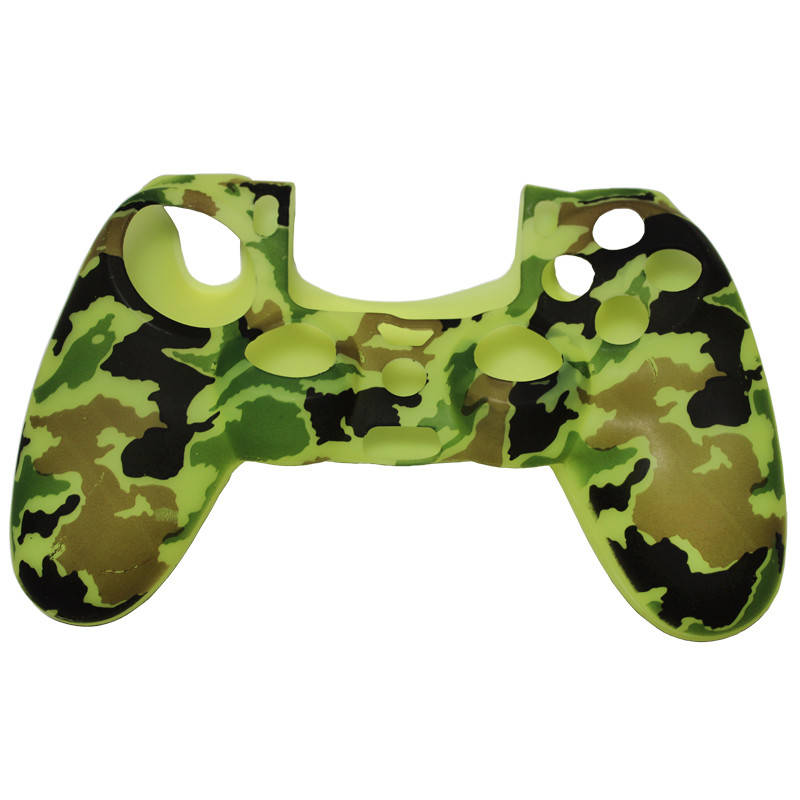 

Чехол силиконовый для джойстика PS4, DualShock 4 камуфляжный зеленый (Черкассы)