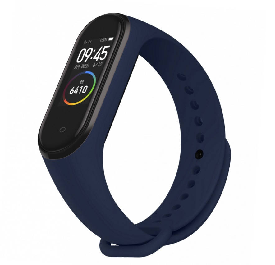 

Ремешок mi band 4 ремешок к браслету Mi Band 3 силиконовый темно-синий